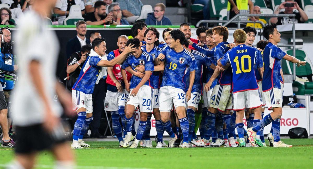 Japón celebra la goleada a Alemania. Foto: EFE
