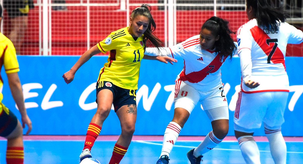 Perú cayó ante Colombia en la Copa América Futsal Femenina. Foto: Twitter @CopaAmerica