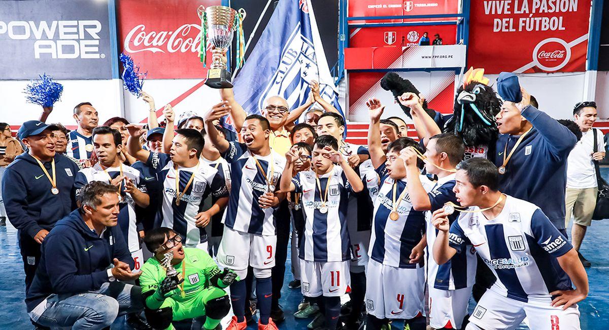 Alianza Lima, campeón del Torneo Clausura de la Liga de Futsal Down. Foto: Cortesía