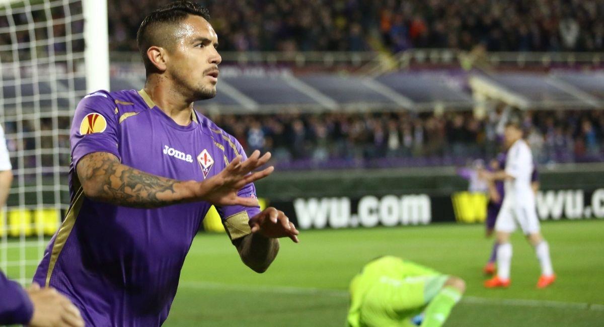 Juan Manuel Vargas en su paso por la Fiorentina. Foto: Twitter