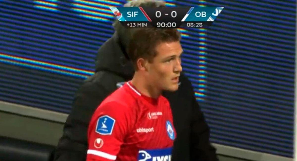 Sonne jugó en el nuevo empate de Silkeborg. Foto: Captura 