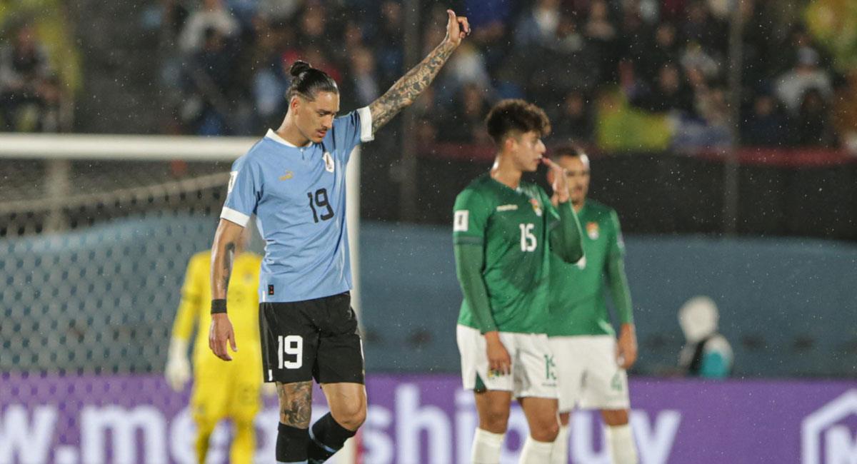 Uruguay goleó a Bolivia en Montevideo. Foto: EFE