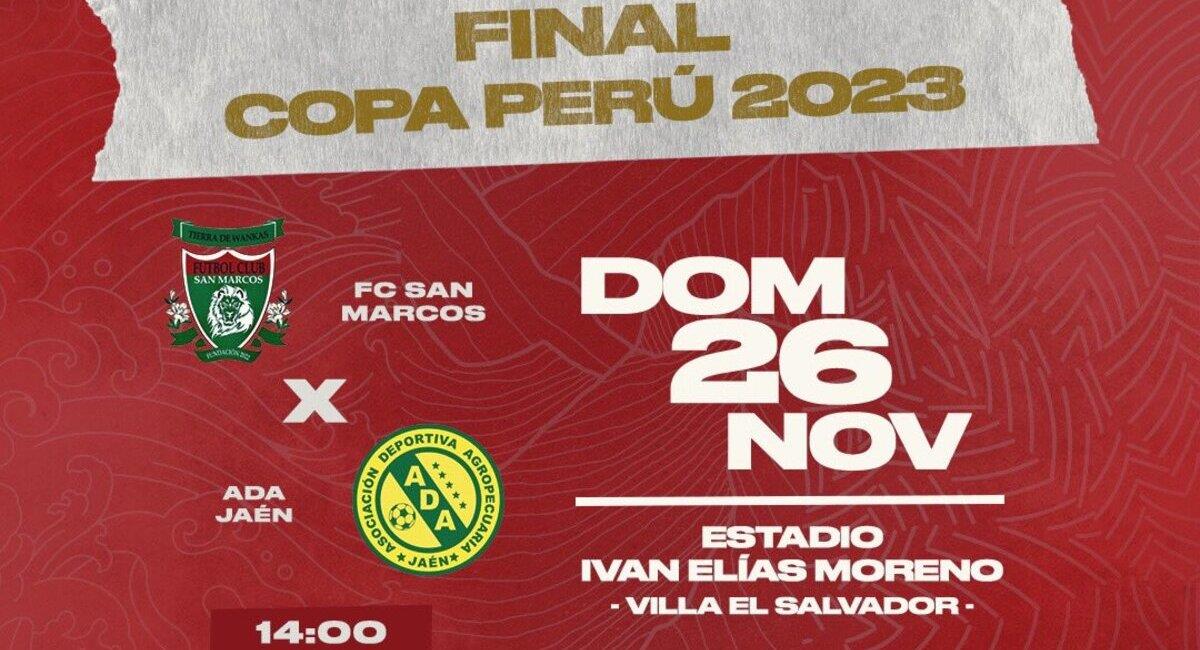 San Marcos vs ADA. Foto: @CopaPeruFPF
