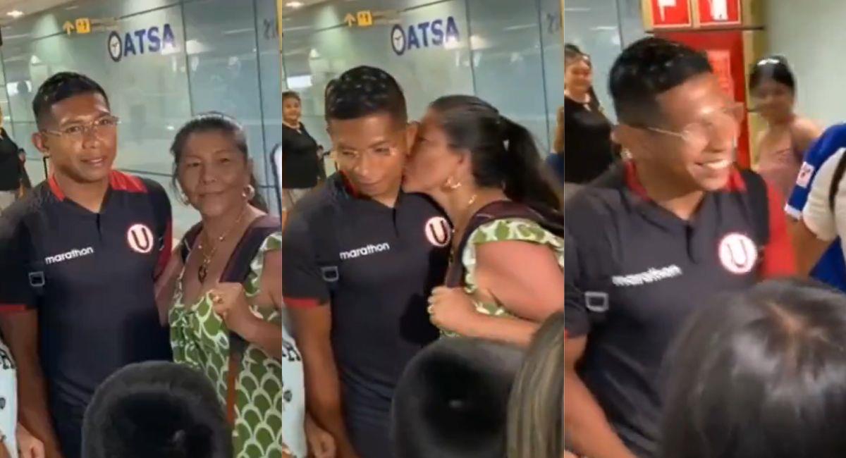 Edison Flores fue sorprendido con un beso por parte de una hincha. Foto: Captura: PaseGol2