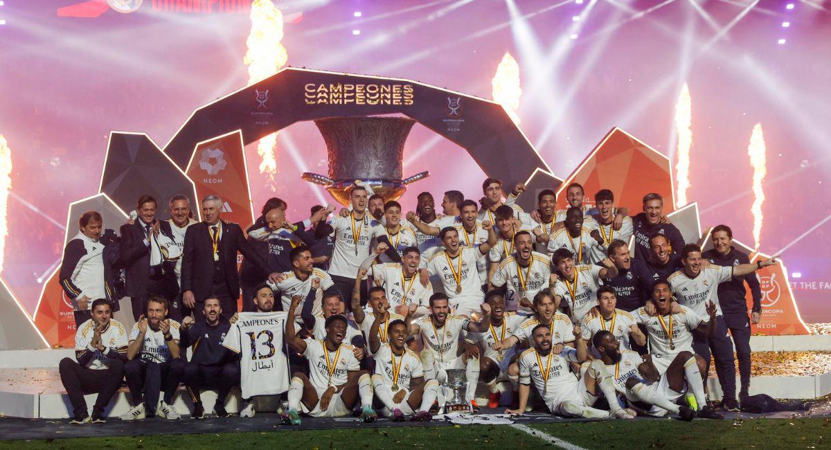 Real Madrid campeón de la Supercopa de España. Foto: EFE