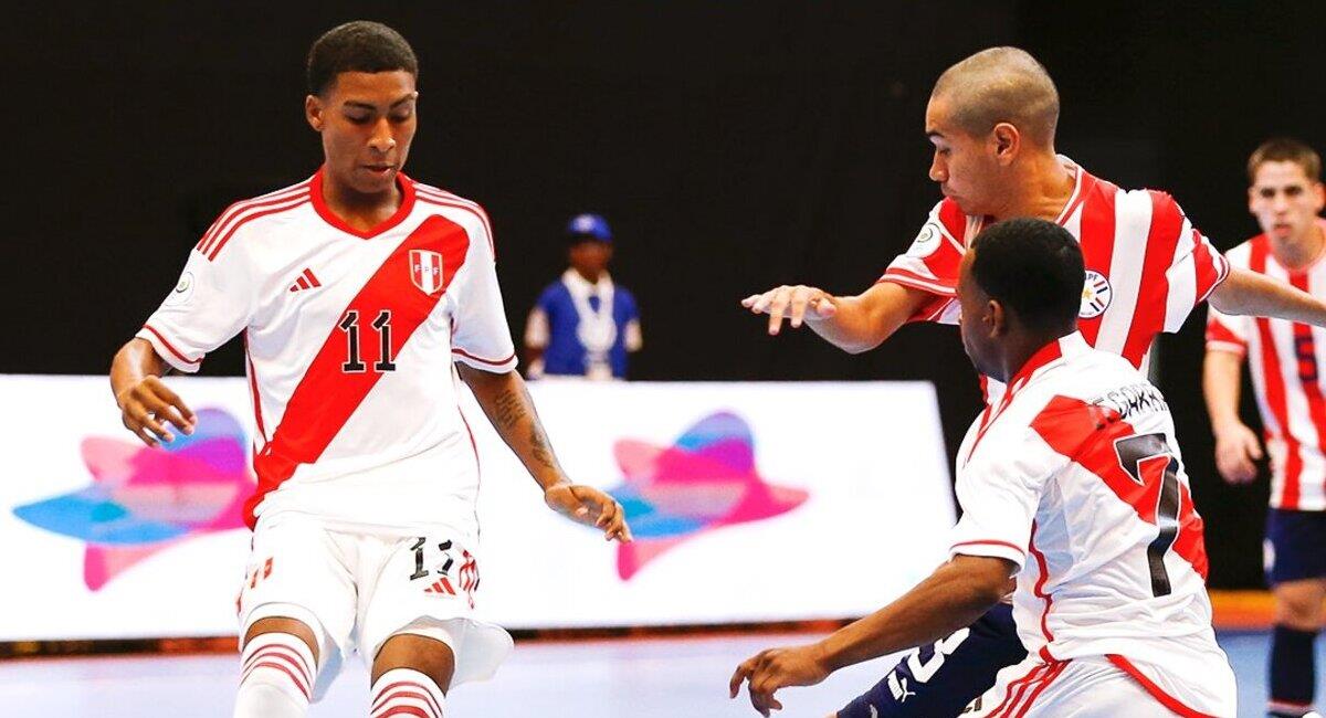 Selección Peruana de Futsal Sub 20. Foto: @CONMEBOL  