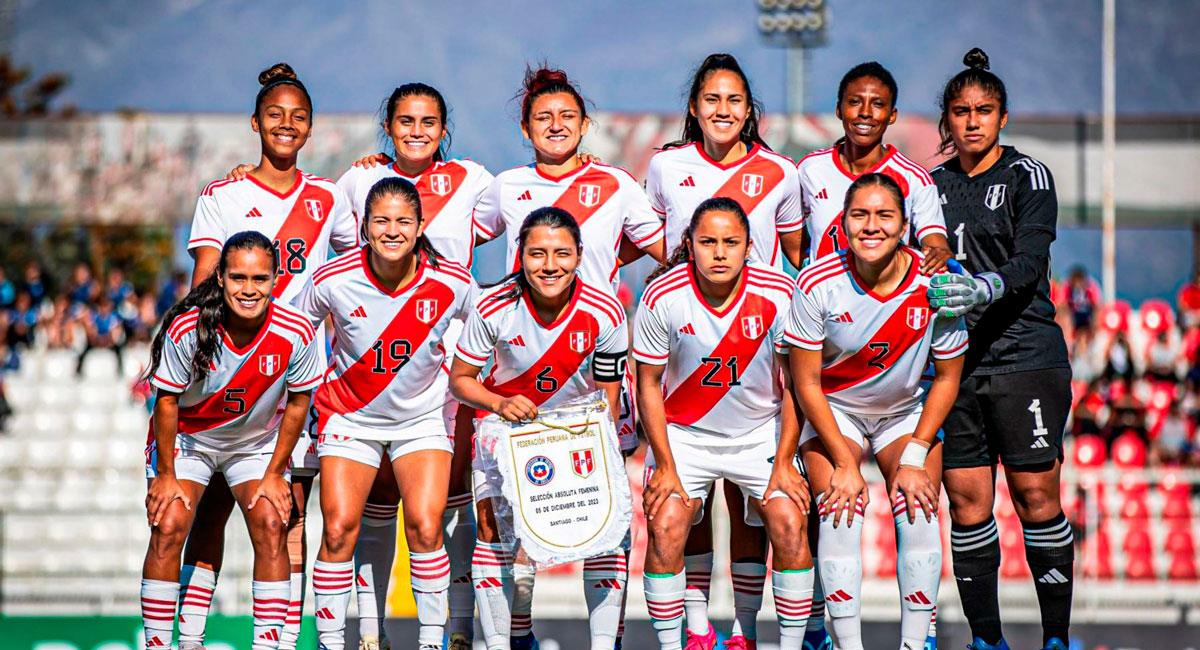 Selección Peruana Femenina ante Chile. Foto: FPF