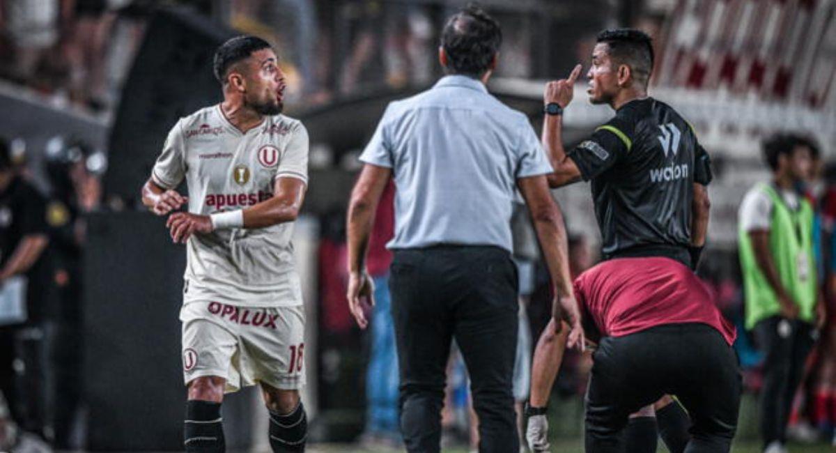 Rodrigo Ureña volvería de su suspensión este sábado en el duelo entre Universitario y Melgar. Foto: Twitter Liga 1