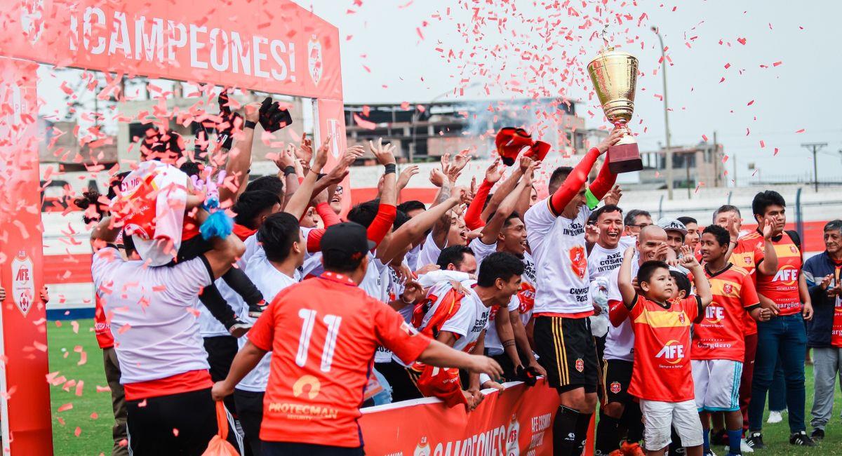 AFE Cosmos, campeón de la Copa Perú 2023. Foto: Facebook Club AFE Cosmos