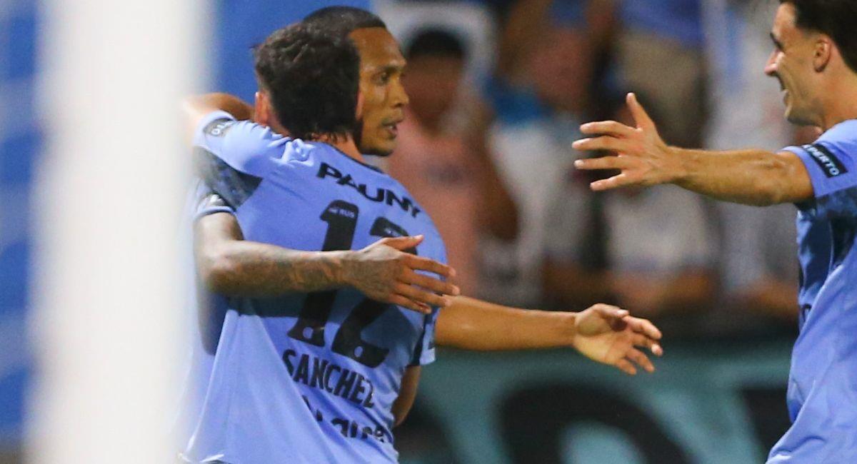 Bryan Reyna puso el 3-0 parcial en la victoria de Belgrano sobre Sarmiento por 4-1. Foto: Twitter Belgrano
