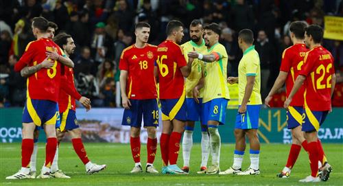 España y Brasil igualan en un partidazo