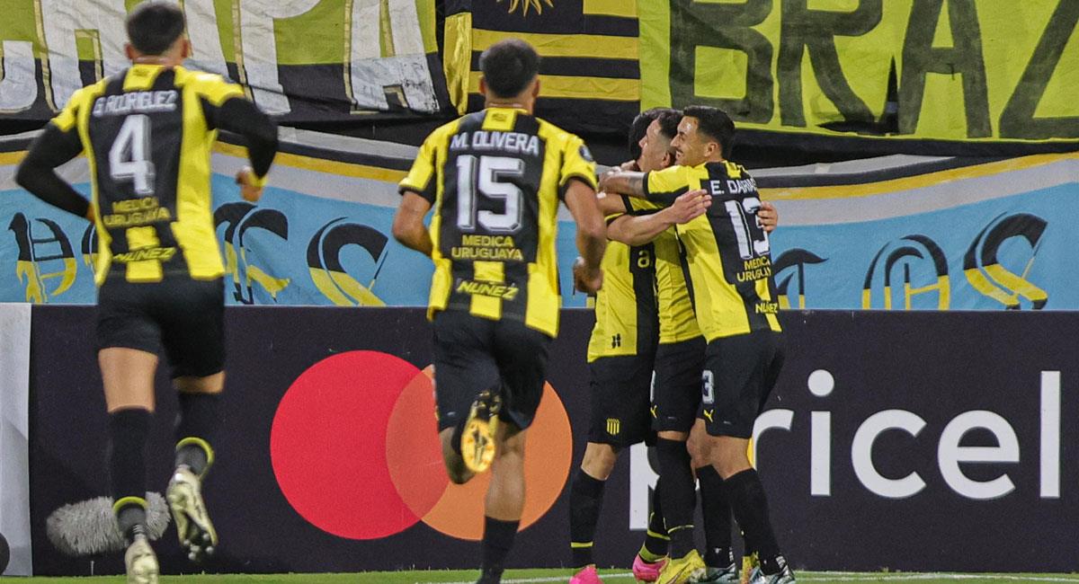 Peñarol goleó a Caraca FC en la Copa Libertadores. Foto: EFE
