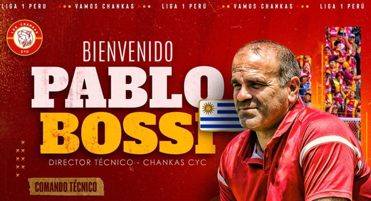 Pablo Bossi. Foto: Facebook Club Deportivo Los Chankas - CYC