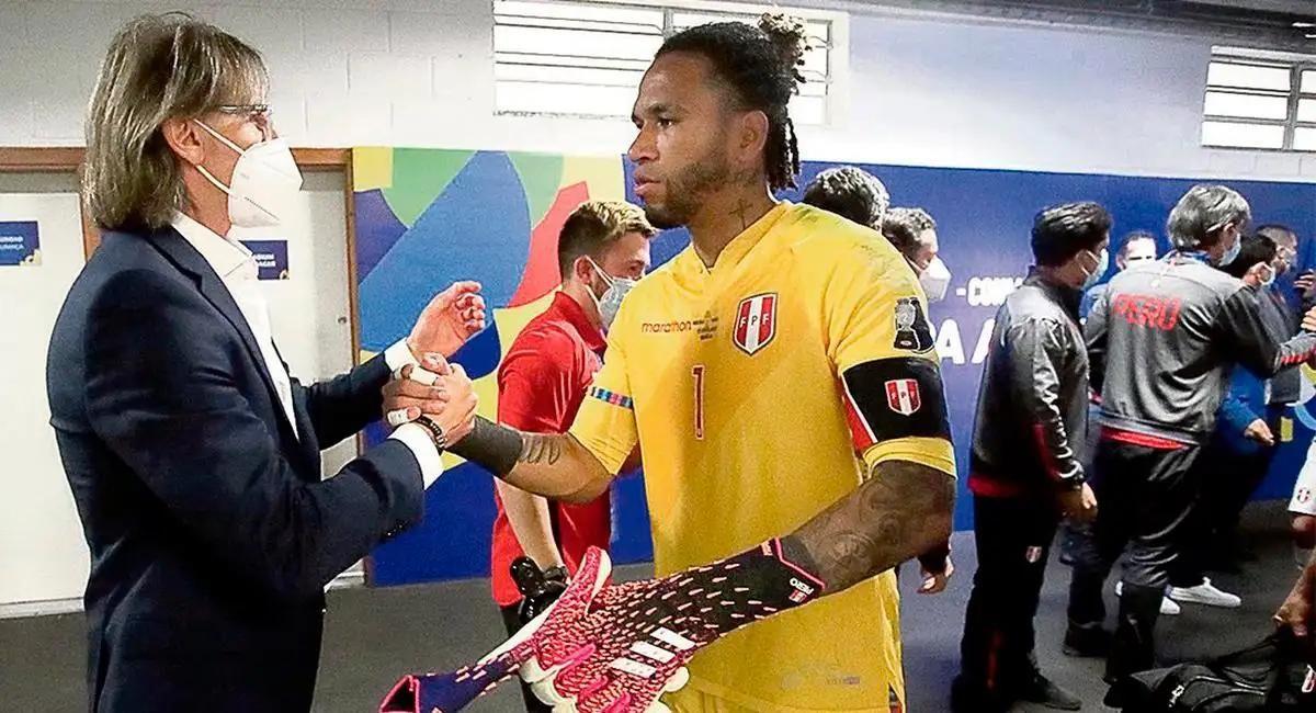 Pedro Gallese reveló detalles de cómo afectó la salida de Ricardo Gareca a la Selección Peruana. Foto: EFE